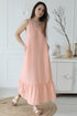 Image 6 of Summer linen dress with a V-neckline and has no sleeves Sheila from Baltic Linen